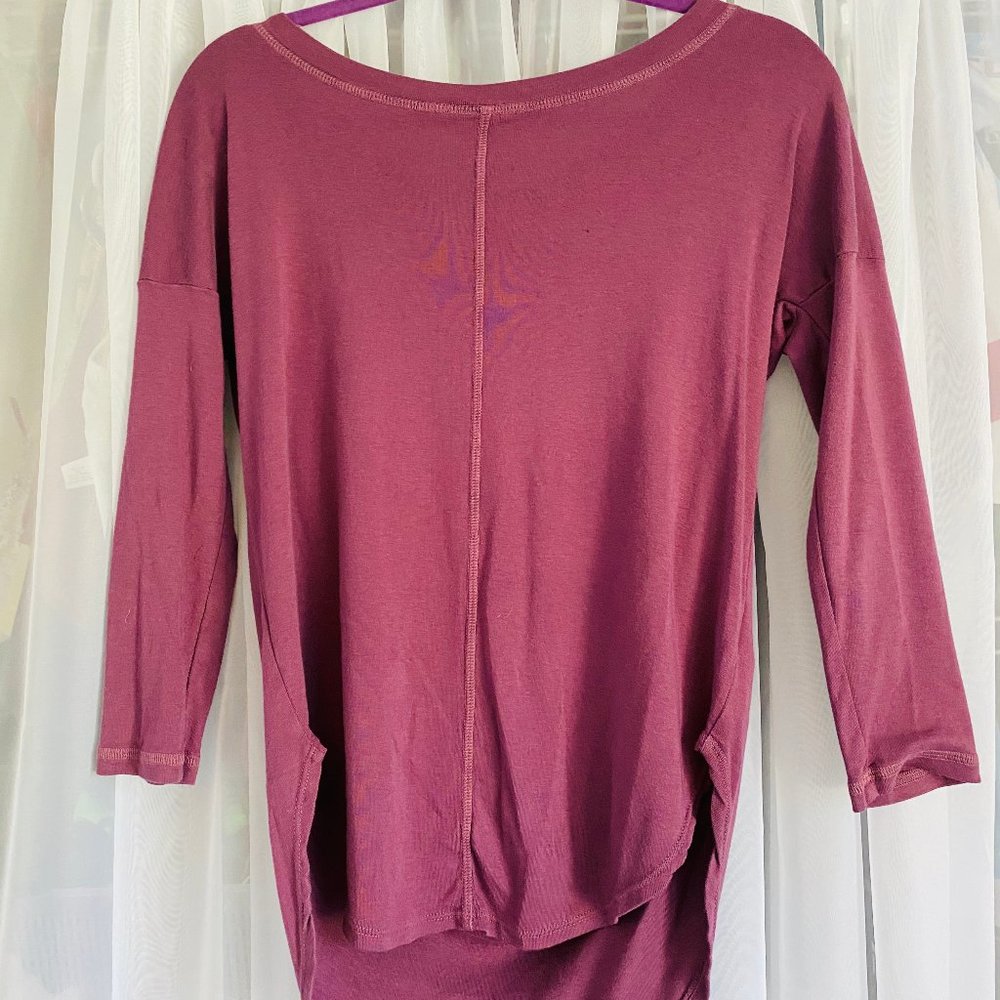 Splendid Purple Three Quarter Sleeve